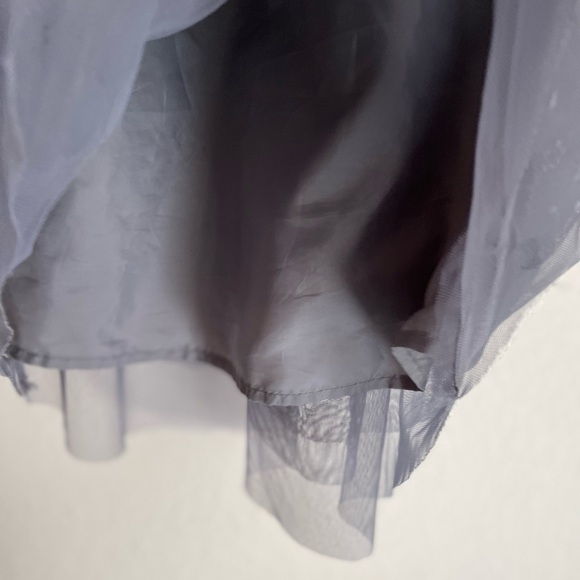 Cat & Jack Shimmering Silver Stars Kids long sleeve Dress size XS 4/5 - Picture 4 of 6